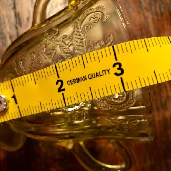 Federal Madrid Yellow Depression Glass Sugar Bowl - Picture 7 of 10